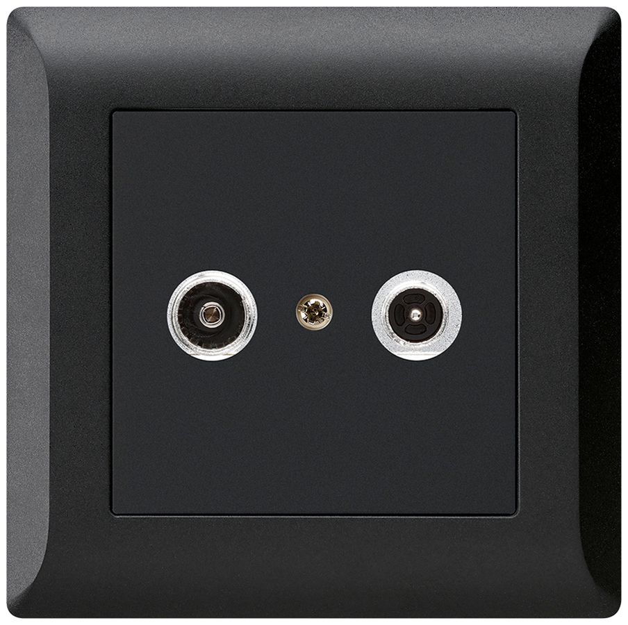 Prise antenne ENC kallysto.line R/TV 11dB 2GHz noir