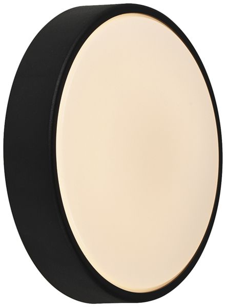 LED-Anbauleuchte Oliver Round 9W 600lm 2700K IP54 direkt Ø195×58mm schwarz