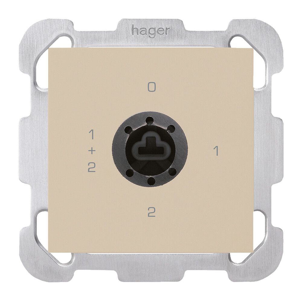 Interruttore rotativo INC kallysto 1/1L beige per serratura senza cilindro