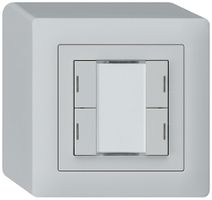 AP-Taster kallysto KNX 4×hellgrau RGB LED s/e-link