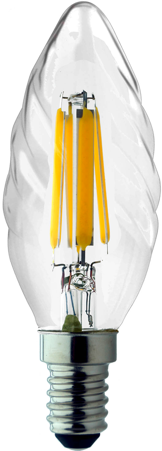 Lam. LCC 4W, 400lm, 2700K, tras. twister E14