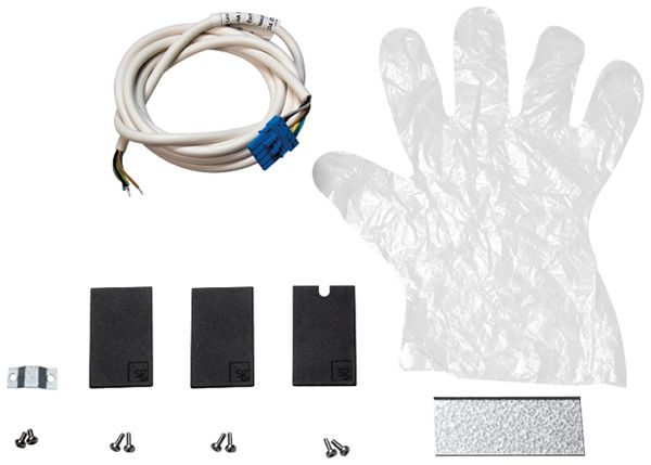 Anschluss-Set SG Lineal surface End-Einspeisung DALI 5×0.75mm² schwarz