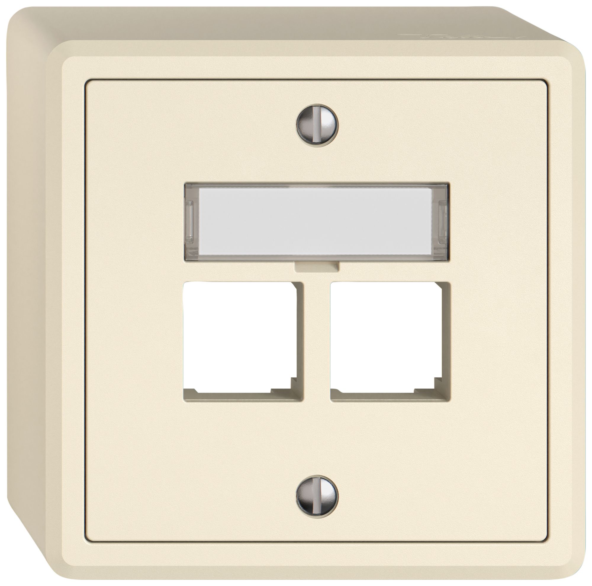 AP-Montageset EDIZIO.liv EASYNET S-One SNAPFIX® gerade 2×RJ45 cr