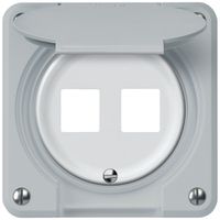 Kit de montage robusto droit pour 2 douilles 86×86mm gris