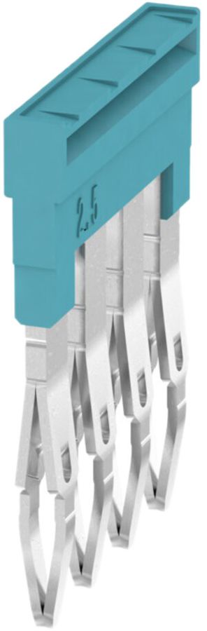 Querverbinder Weidmüller ZQV 2.5N/4 gesteckt 4L 5.1mm isoliert 24A blau