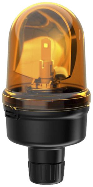 LED-Drehspiegelleuchte WERMA 885 24VAC/DC Rohrmontage gelb