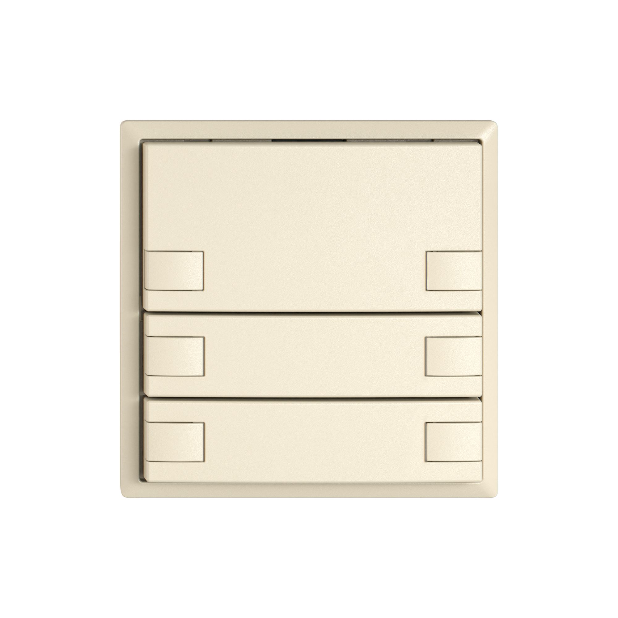 Pulsante universale EDIZIO.liv UNI SNAPFIX® s.LED 3× com.2T cr