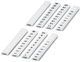 Zackband flach weiss unbedruckt für Klemmen B=5.2mm