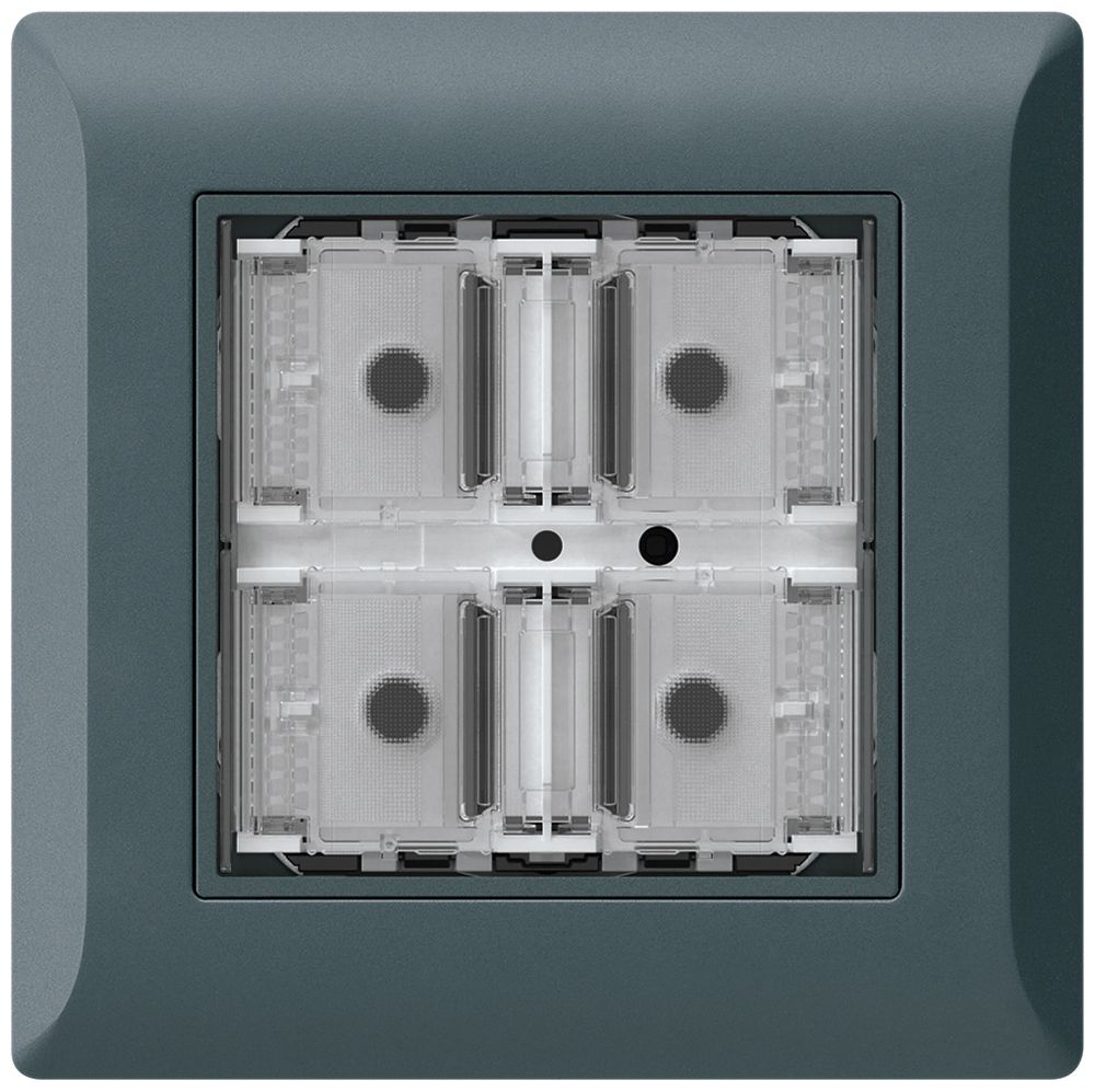 Poussoir KNX ENC KLI p.4×touches 4×points actionnables LED anthracite