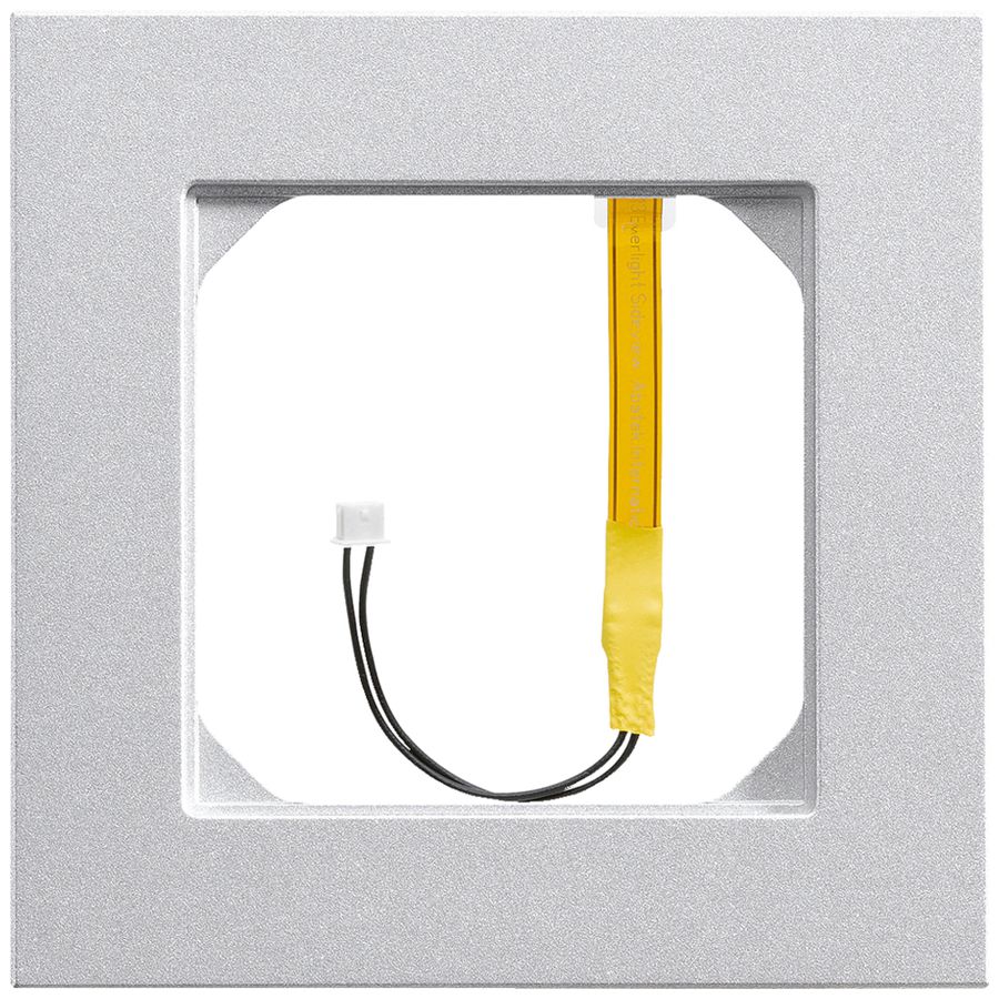 Abdeckrahmen kallysto.pro 1×1 arktis für Beleuchtung weiss