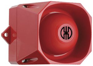 Sirène polyphonique WERMA WM, 32 tons, 105dB, 9...60VDC, rouge