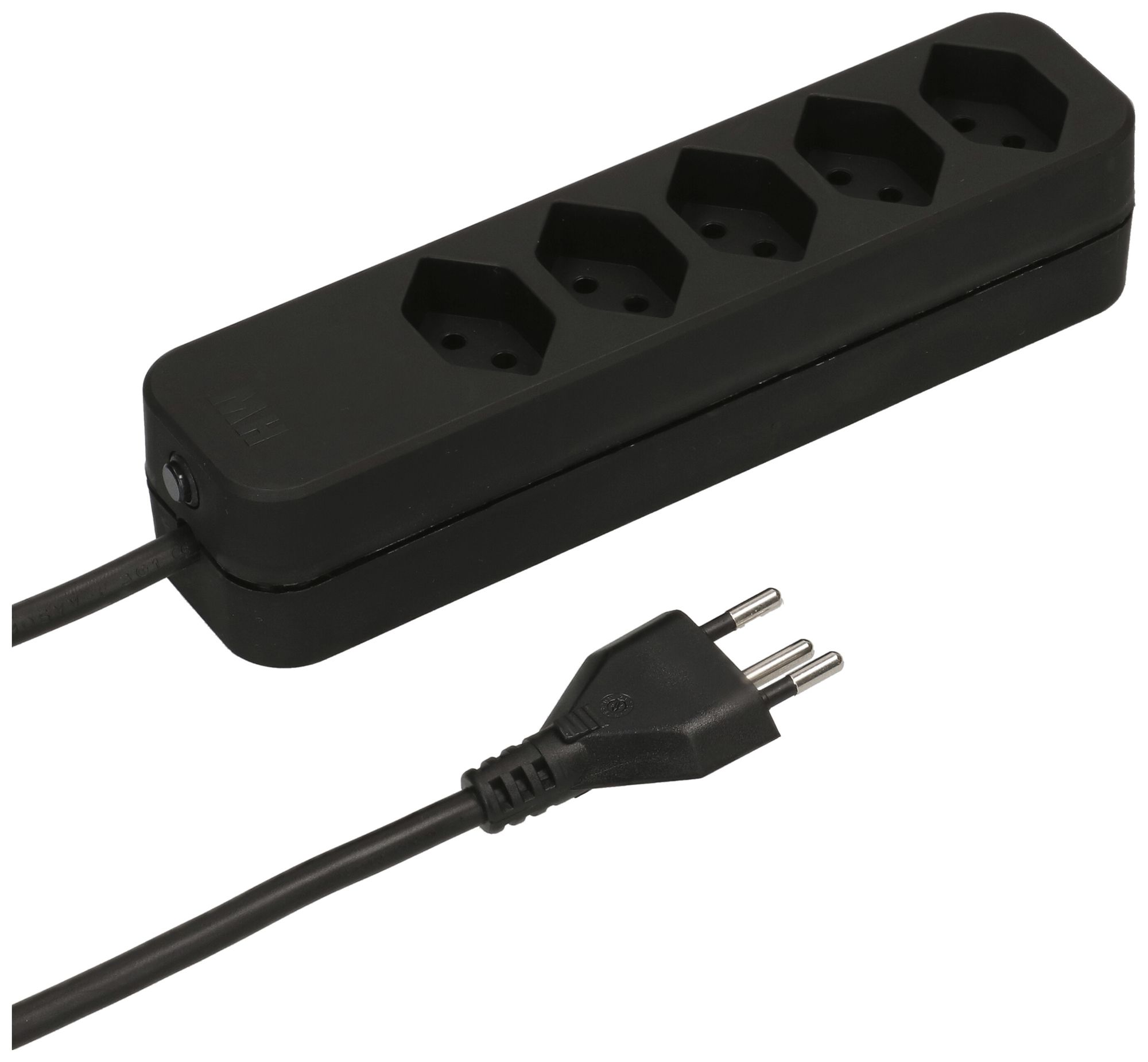 Prise multiple MAX HAURI Swiss-Line 3m 5×T13 noir 2×aimant