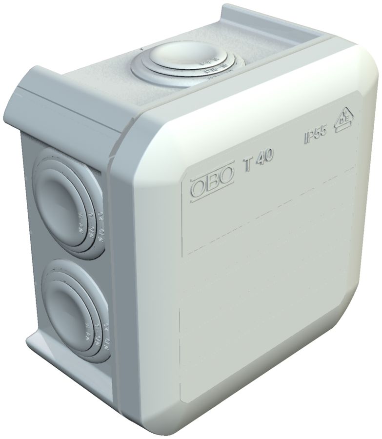 Kabelabzweigkasten T40 Bettermann reinweiss, halogenfrei IP55-IP66