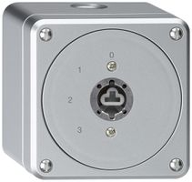 AP-Schlüsselschalter robusto ohne Klappdeckel ohne Zylinder 5/1P aluminium