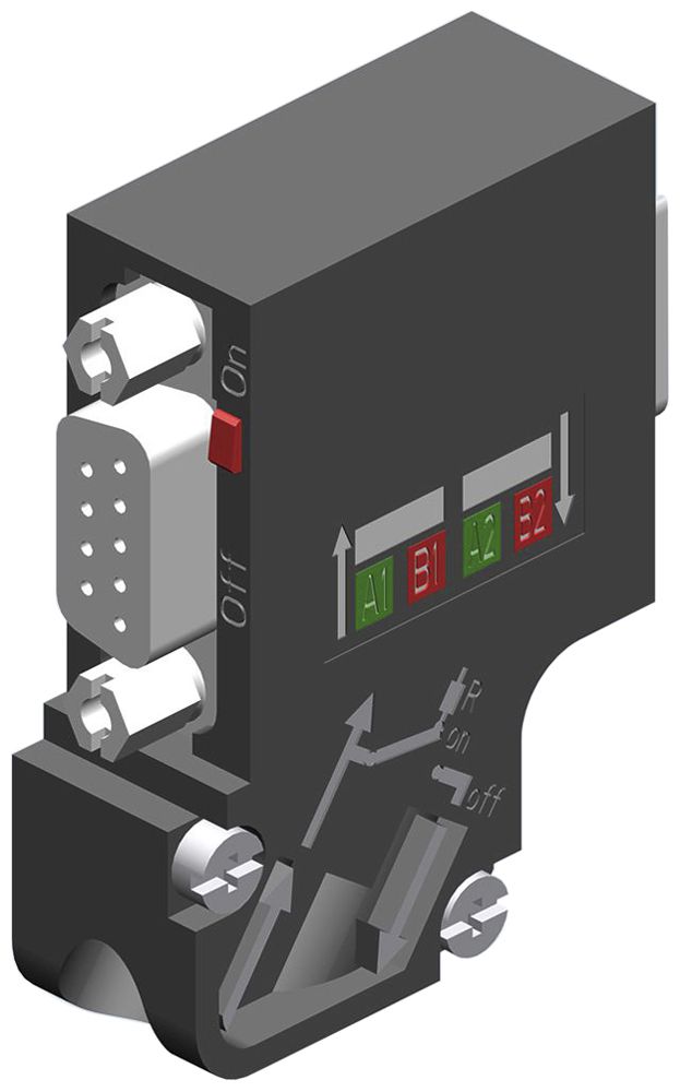SPS-Busanschlussstecker Siemens SIMATIC DP PROFIBUS+PG FC 35°