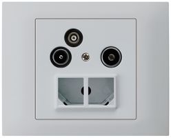 EB-Antennendose TV-R-Daten HMS kallysto 19dB hellgrau