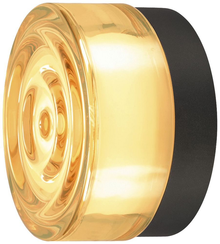 Lampada apparente LED SLV CYFT WAVE 7W 250lm 927/930/940 IP65 REG Ø132mm nero