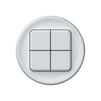 Frontset origin Schutzabdeckung für KNX-Taster 4× weiss