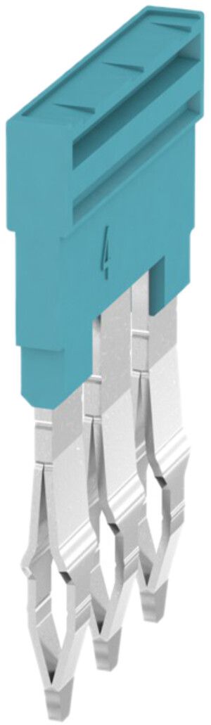 Connessione trasversale Weidmüller ZQV 4N/3 inserito 3L 6.1mm isolato 32A blu