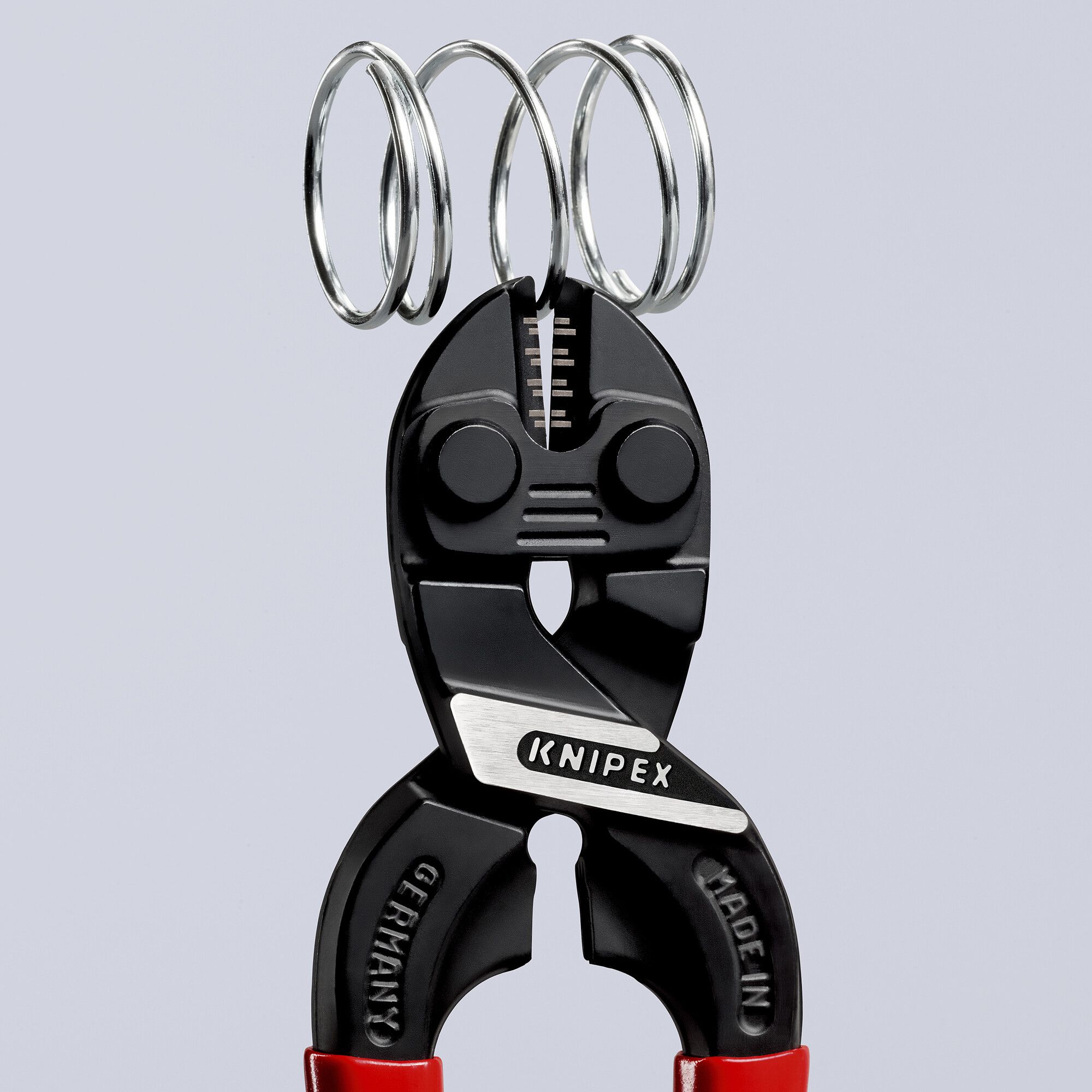 Kompakt-Bolzenschneider KNIPEX CoBolt, für Drahtseile bis Ø 4.4mm, 160mm schwarz