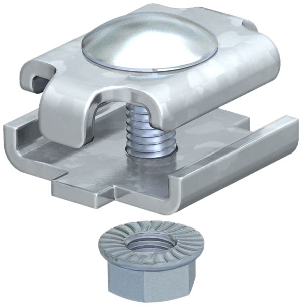 Stossstellenverbinder Bettermann mit Schraube M6×20 für Gitterrinne gaZn