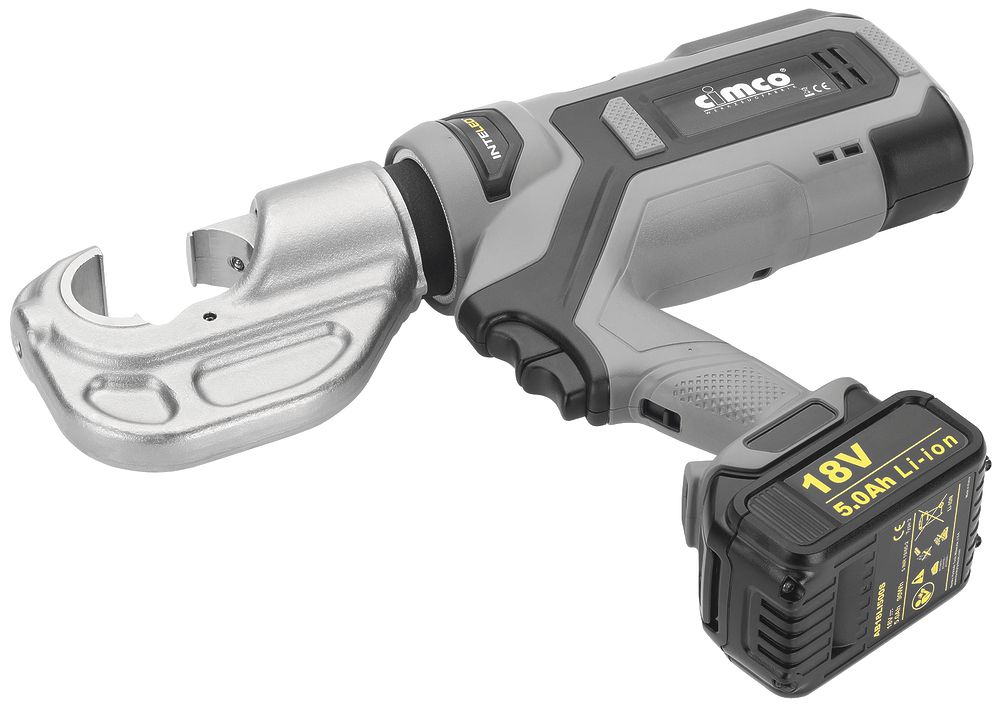 Akku-Presszange elektro-hydraulisch Cimco, C-Form, 0…130kN, 8…9s, 10…400mm²