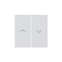 KNX-Storentasterfront Hager BA kallysto Z 2-fach weiss