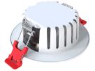 Downlight LED DOTLUX HEATspin 7W 925lm 2700…4000K IP20 WB Ø90×37mm blanc