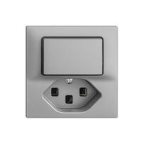 Combinaison 3/1L+T23 16A EDIZIOdue silver