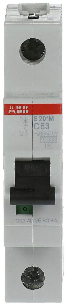 Leitungsschutzschalter ABB S201M-C63 63A C 10kA