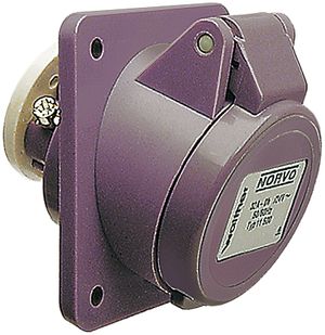 EB-Steckdose NORVO 3L 16A schräg