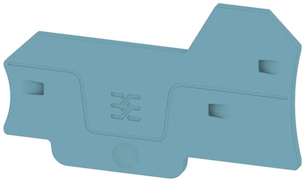Abschlussplatte Weidmüller ALEP 3C 2.5mm² 66.3×40.5×2.1mm blau