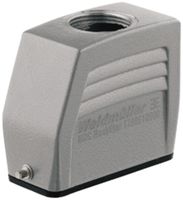Boîtier pour fiche Weidmüller HDC 10A étrier long.partie inf.grd.2 2×PG11 haut
