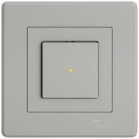 UP-Leuchtdruckschalter EDIZIO.liv SNAPFIX® 3/1L Frontlinse LS gelb hgu