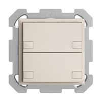UP-Taster KNX 2-fach EDIZIOdue colore crema RGB ohne LED