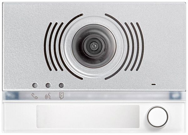 Placca frontale p.modulo telecame. e altoparlante d.porta Urmet Alpha 1× IP55 bi