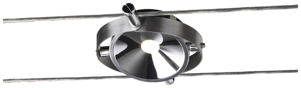LED-Spot SLV TENSEO DURNO 6W 360lm 2700K Ø125×26.5mm chrom