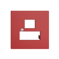 Frontplatte 3×RJ45 berry R&M EDIZIOdue swissline