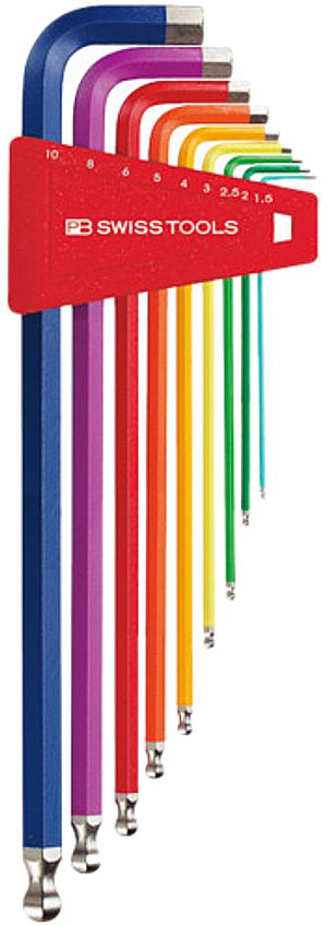Stiftschlüssel-Satz PB 212 LH-10 RB 1.5, 2, 2.5, 3, 4, 5, 6, 8, 10