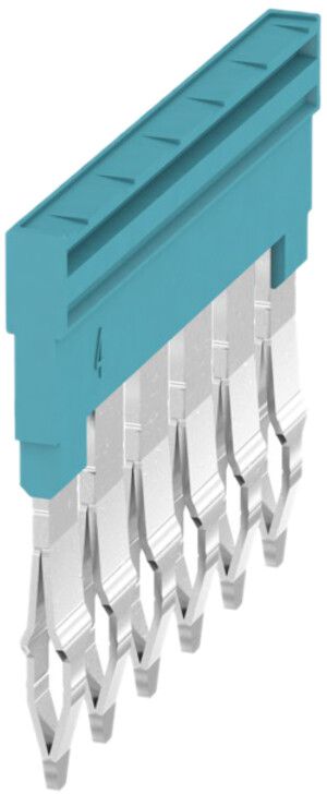 Connessione trasversale Weidmüller ZQV 4N/6 inserito 6L 6.1mm isolato 32A blu