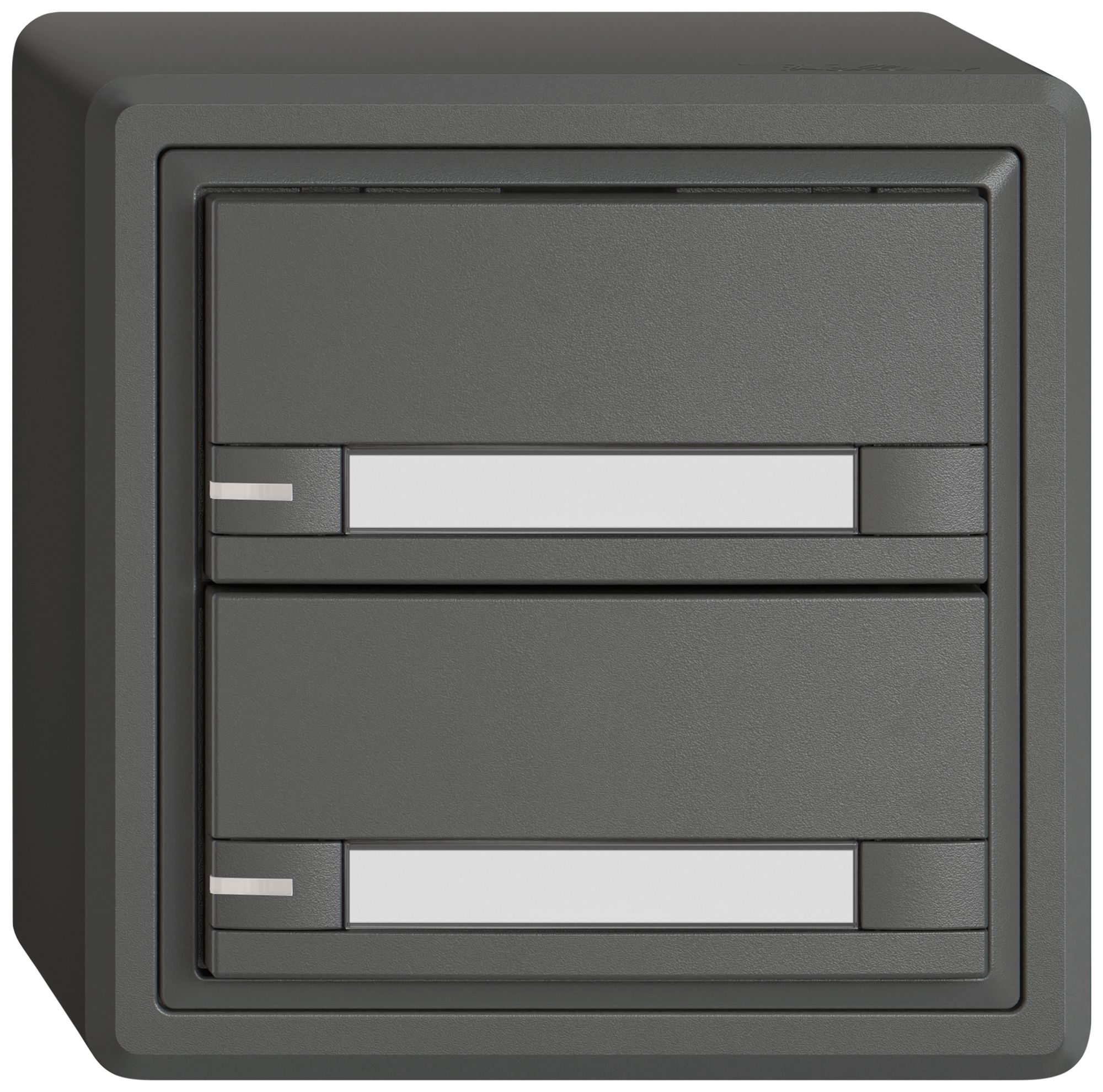 Poussoir KNX RGB AP EDIZIO.liv SNAPFIX® capteur temp.RGB-LED étiqu.2×com.2T grf