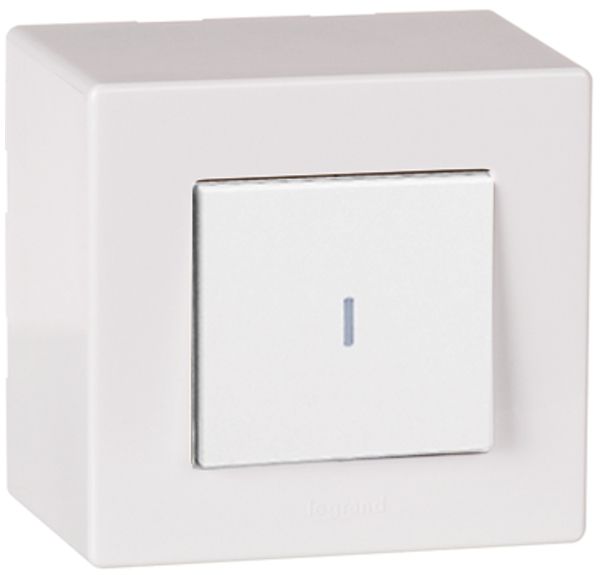 AP-Leucht-Drucktaster ARTEOR, Orientierung, weiss