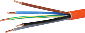 Sicherheitskabel FE180/E90 5×2.5mm² 3LNPE orange