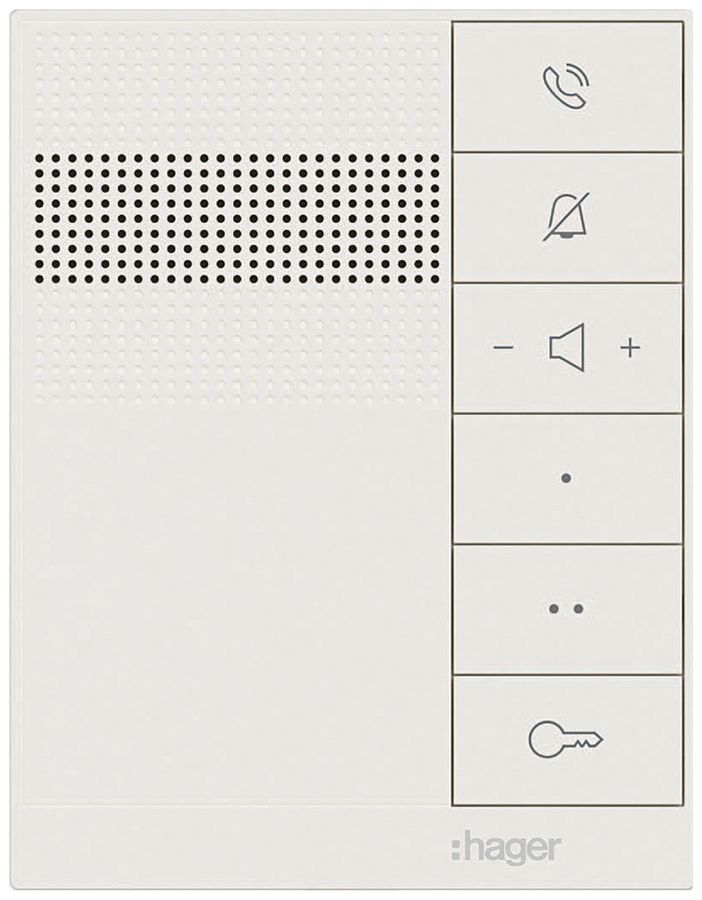 Innenstation Audio Hager Freisprechen weiss