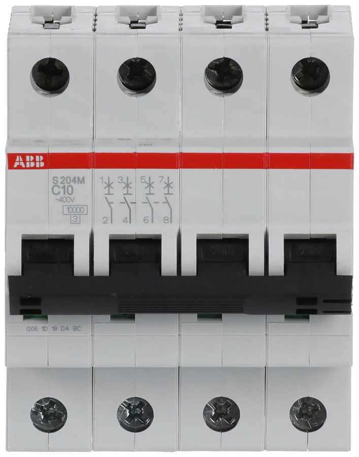 Leitungsschutzschalter ABB S204M-C10 10A C 10kA