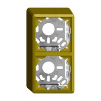 Capot avec plaque de base 2×54mm pour combinaison FX universel olive