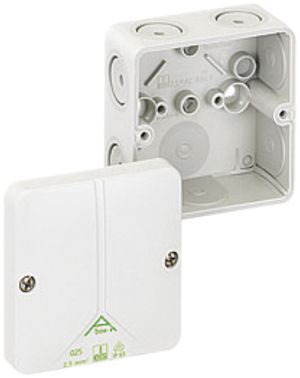 Boîte dérivation AP Abox-i 25 vide, PC, 80×80×52mm, IP65