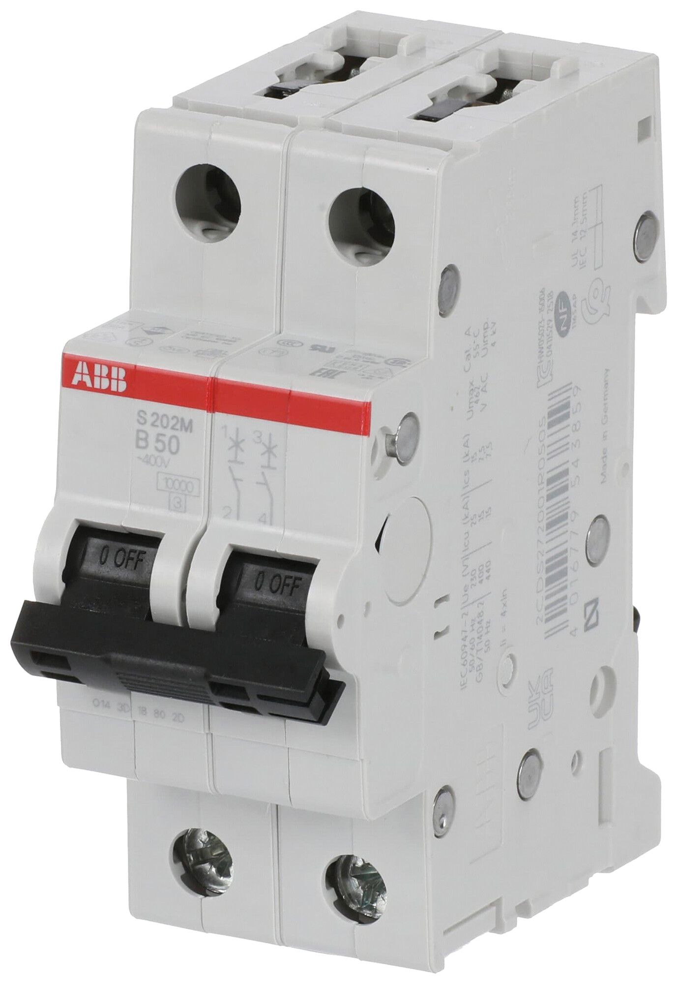 Leitungsschutzschalter ABB S202M-B50 50A B 10kA
