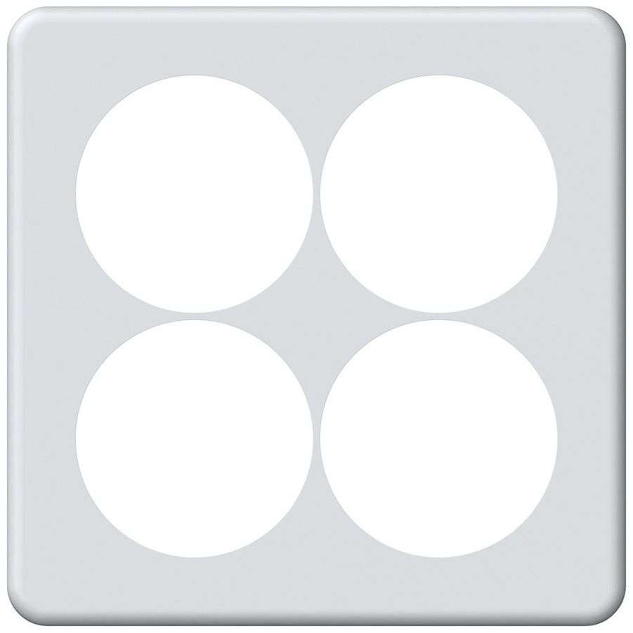 UP-Abdeckplatte origin 2×2 Ø58mm 152×152mm weiss