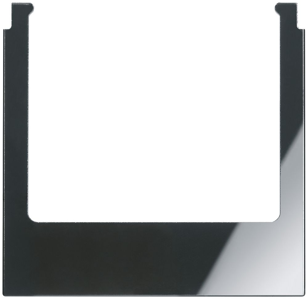 Designrahmen Audio Hager elcom.touch/elcom.fon eckig Glas schwarz